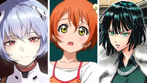 short haired anime characters